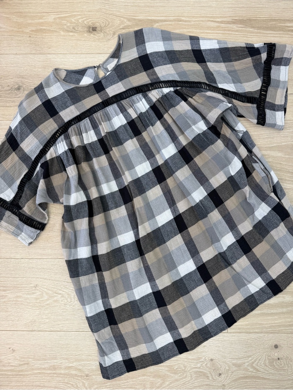 Maeve Anthropologie Plaid Mini Dress